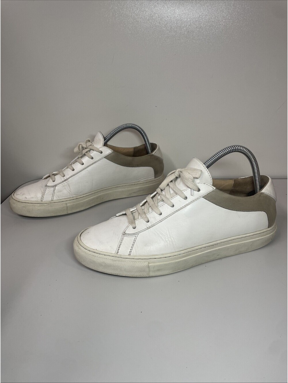 KOIO Capri Sneakers Perla Light Gray Leather Italy Shoes Made Mens 41 US 8.5